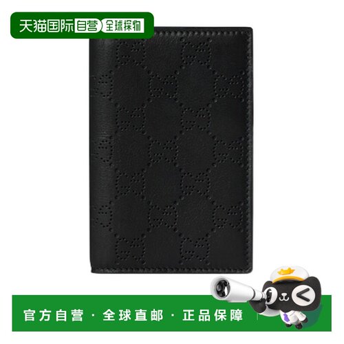 香港直邮GUCCI 男士卡包 875937AAGTU1000 AW2026 黑色 Aria卡包