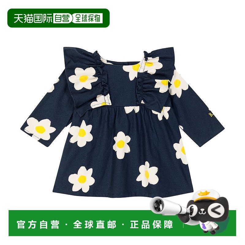 1h可退 香港直邮bobo choses 婴儿 花朵棉质连衣裙童装 blue蓝色