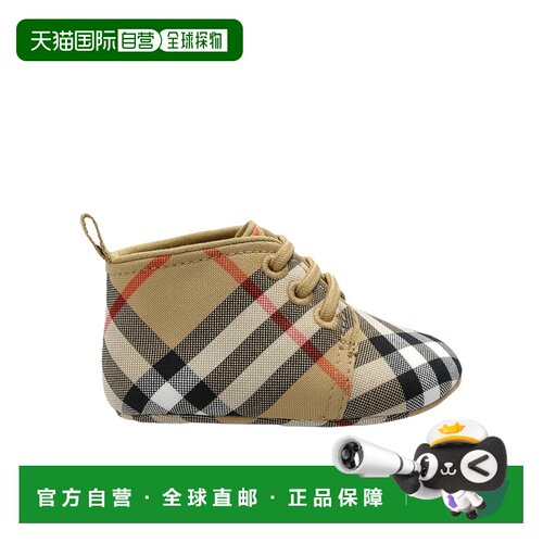 Burberry 格子图案婴儿鞋 81281211平底鞋 【付后1h可退】