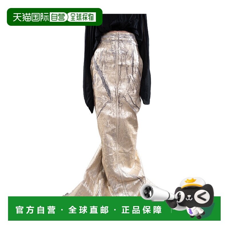 1h可退 香港直邮Rick Owens 拉链半身裙 RO01E7375