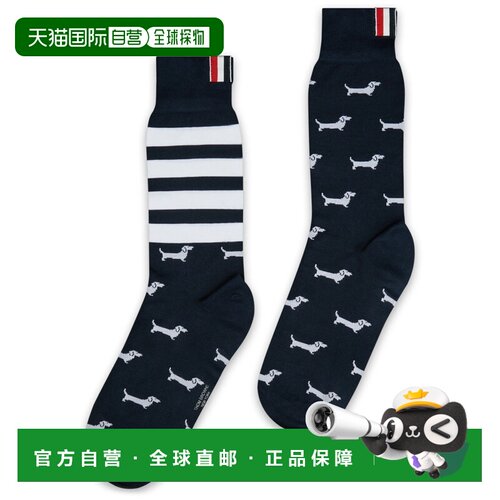 香港直邮THOM BROWNE 男士袜子 MAS200AY3012415 CO 深蓝色 mid-c