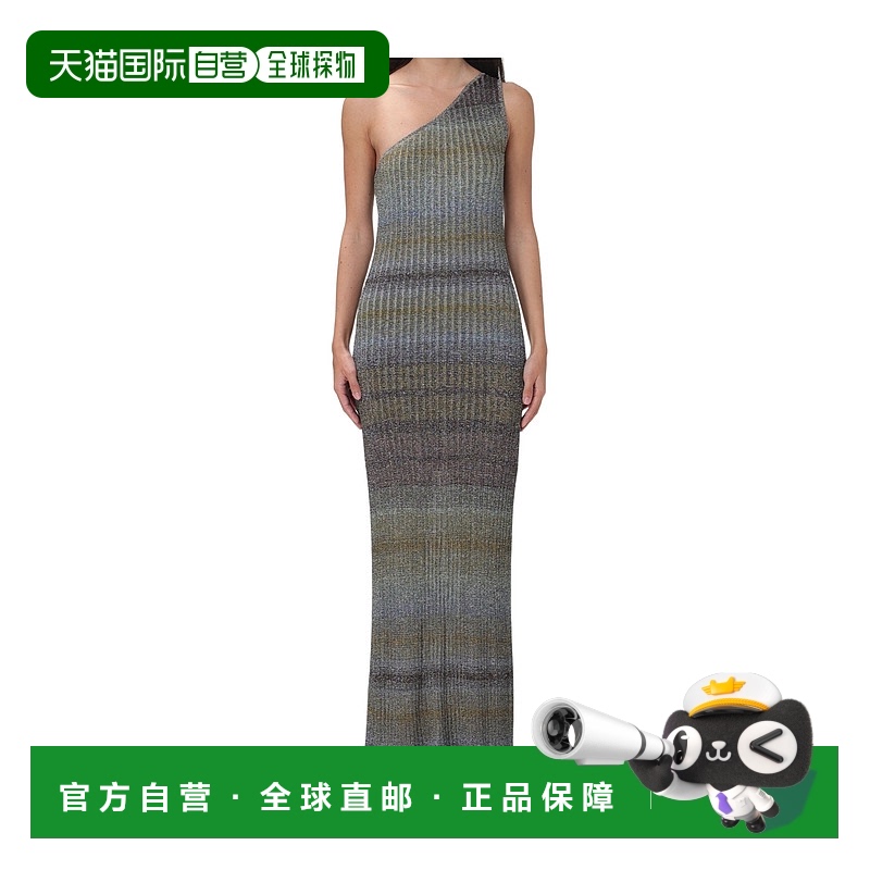 香港直邮Missoni 不对称单肩连衣裙 DS24SG36BK036R