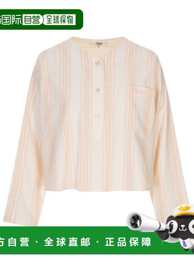 香港直邮Chloe 长袖上衣 CH25AHT05082条纹