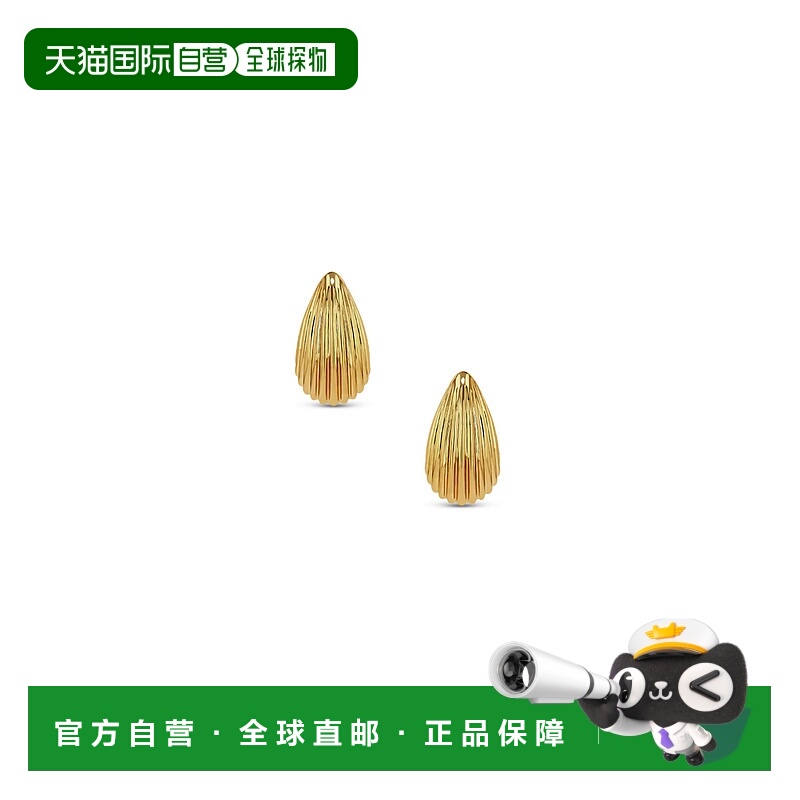 1h可退 香港直邮ANINE BING 女士 罗纹吊坠耳环 A1511017