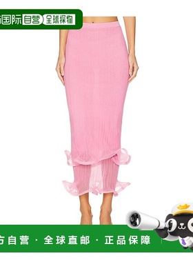 1h可退 香港直邮Simkhai 女士 Kelso 半身裙 6243016K pink粉色