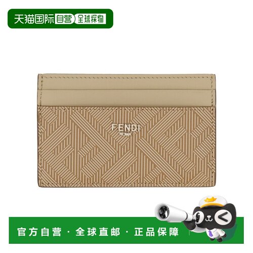 欧洲直邮FENDI 男士钱包 7M0347AP16F1RHO SS2026 米白色 SHADOW