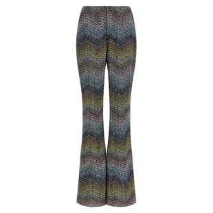 香港直邮MISSONI 女士 金银锦缎粘胶纤维长裤 DS26SI0GBC0 米索尼