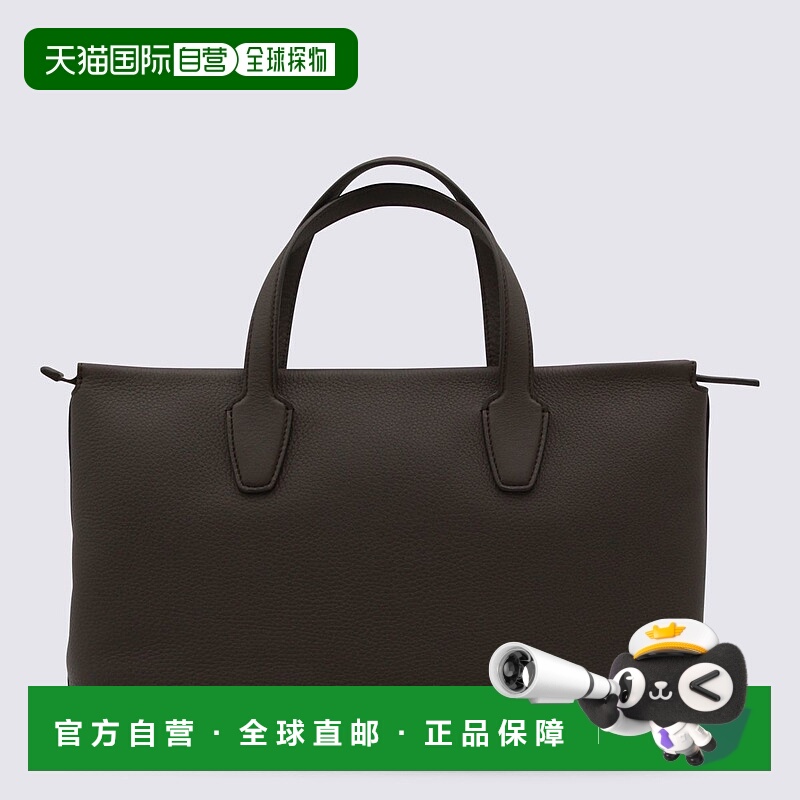 香港直邮The Row 女士 Marcel 织纹皮革手提包 W1909L129