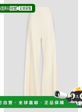 1h可退 香港直邮CAROLINA HERRERA 女士 羊毛混纺绉纱阔腿裤 S251