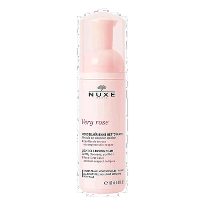欧洲直邮NUXE欧树玫瑰舒缓洁面泡沫摩丝150ml清爽滋润性质温和