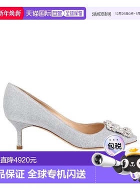香港直邮Manolo Blahnik 水晶扣环高跟鞋 9XX0598
