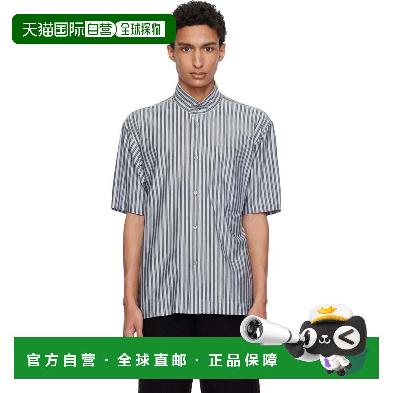 1h可退 香港直邮Homme Plisse Issey Miyake 男士 蓝色 Stripe Je