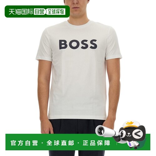 1h可退 香港直邮BOSS 男士T恤 5048192310246016100 CO 白色 