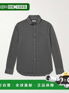 香港直邮Canali 康钠丽 男士 棉质羊绒混纺衬衫 GN03653CSL077801
