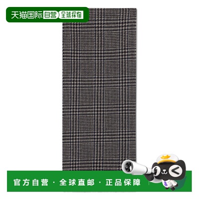 SLOWEAR 男士围巾 130602SW597820 AW2026 黑色 Houndstooth scar