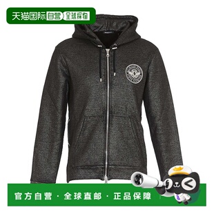 香港直邮Balmain W8H6643J190B 金属感拉链连帽衫