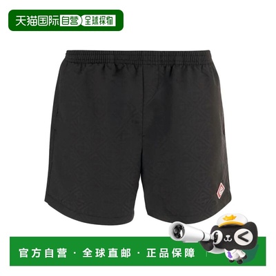 1h可退 香港直邮Casablanca 男士 提花泳裤 MSP26TR22402BLACK