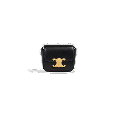 欧洲直邮Celine (2025新品) CLAUDE MINI MODEL 亮面小牛皮斜挎包