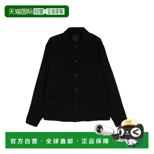香港直邮GIVENCHY 男士衬衫 BM610R15CR001BLACK AW2024 黑色
