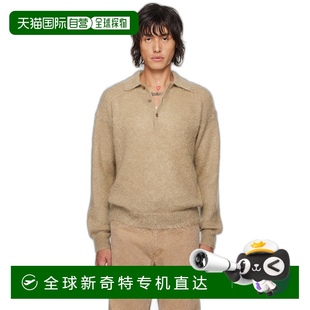 A24AP02KM Polo 衫 针织翻领 舒适时尚 男士 香港直邮AURALEE 驼色