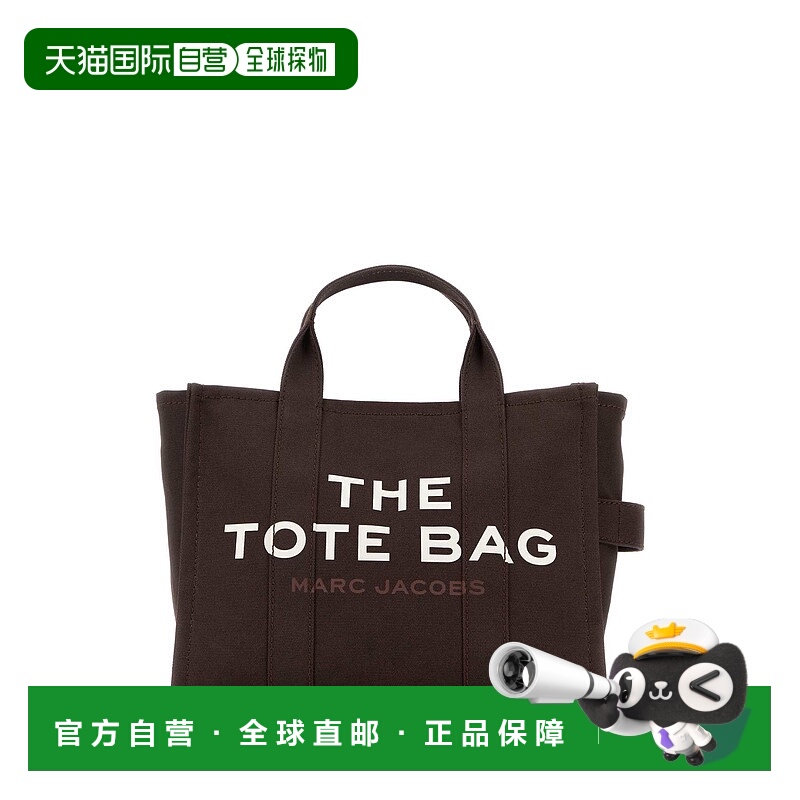 香港直邮Marc Jacobs 马克 雅可布 女士 巧克力色帆布中号手提包