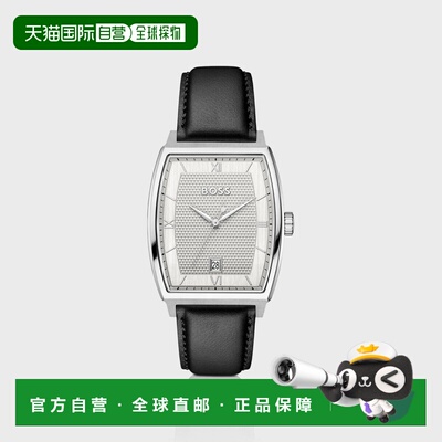 自营欧洲直邮HUGO BOSS雨果博斯 Principle Ark男士黑色表盘腕表4