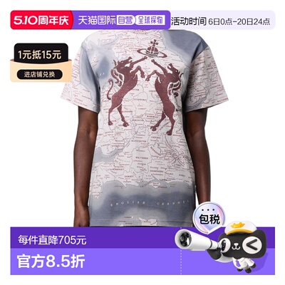 香港直邮Vivienne Westwood 圆领T恤 3G01004RJ001M短袖