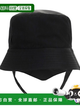 1h可退 香港直邮Prada 普拉达 男士 黑色徽标渔夫帽子 2HC2822DMI