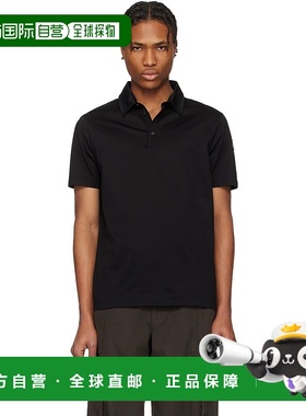 香港直邮Moncler 盟可睐 男士 黑色 Archivio SS Polo 衫 K10918A