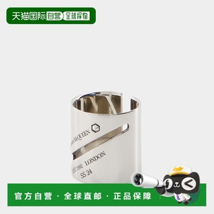 1h可退 香港直邮mcqueen 亚历山大 麦昆 男士 IDENTITY 标签戒指