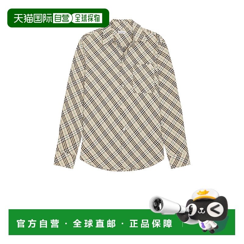 1h可退 香港直邮Burberry 巴宝莉 男士 长袖格纹衬衫 8101177,男装,衬衫,淘宝优惠券,粉丝福利购,淘宝优惠卷