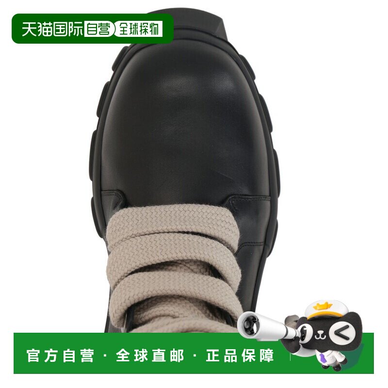 1h可退 香港直邮rick owens 瑞克 欧文斯 男士 系带军靴 RU01F288