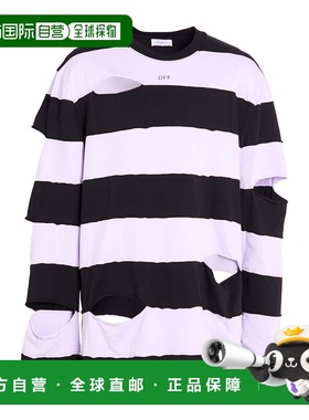 1h可退 香港直邮off-white 男士 T恤 purple紫色 舒适时尚