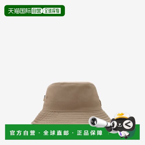 自营欧洲直邮Burberry博柏利 男士灰褐色尼龙混纺帽子