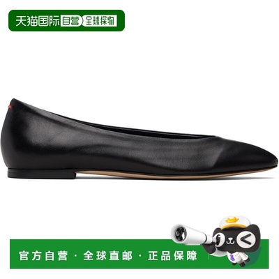 香港直邮aeyde 女士 黑色 Ellie Almond-Toe 平底鞋 A11FL0176001