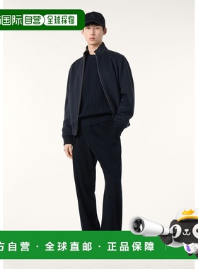 自营欧洲直邮Loro Piana 男士海军蓝羊驼绒夹克