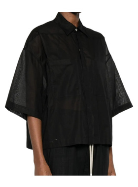香港直邮Rick Owens 翻领短袖衬衫 RP01F6246CV