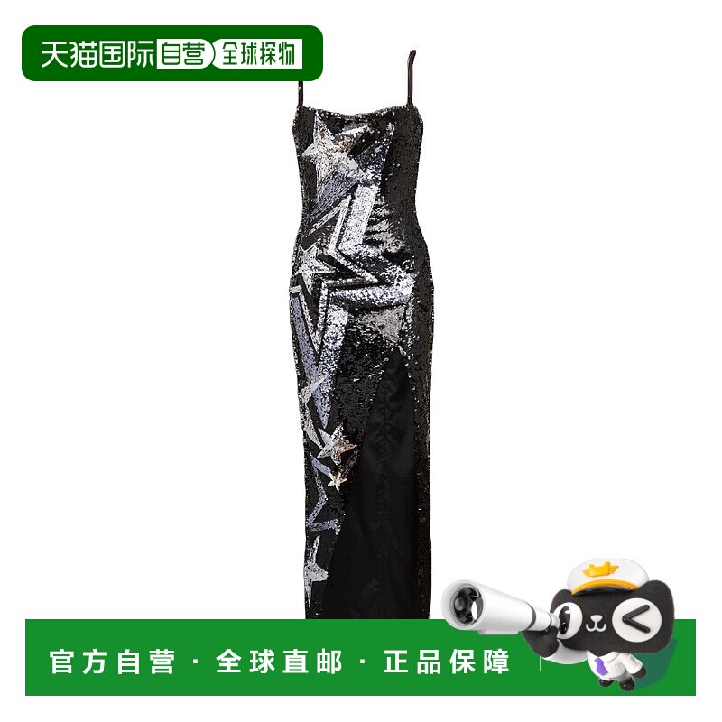 香港直邮Balmain 全亮片刺绣连衣裙 CF1RN113PC22