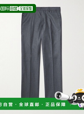 Ami Paris 男士 Virgin 羊毛法兰绒直筒抽绳裤子 HTR506W男装