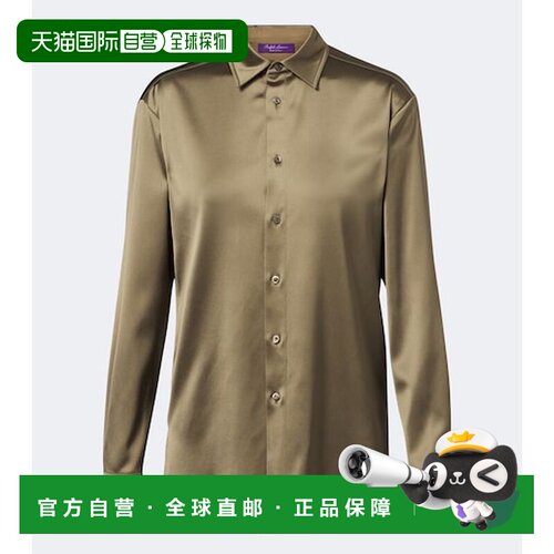 香港直邮ralph lauren 拉尔夫劳伦 女士 Adrien 缎面衬衫