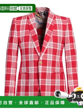 1h可退 香港直邮Etro 艾特罗 男士 西装外套 red红色 舒适时尚