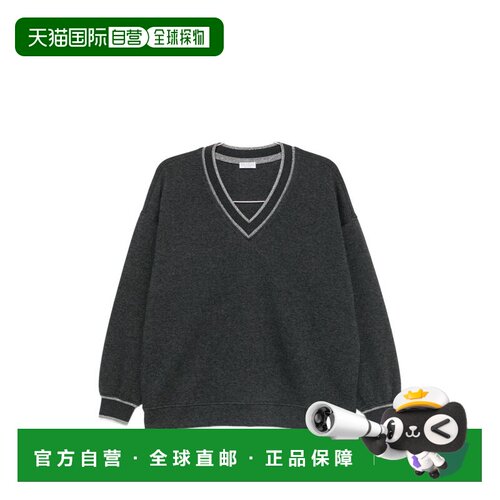 香港直邮Brunello Cucinelli 布内罗 古奇拉利 女士 深灰毛线衫 M