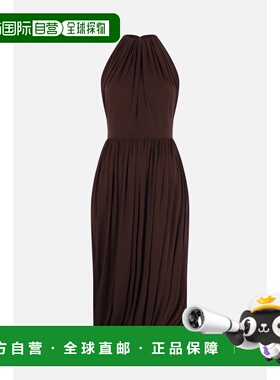 香港直邮alaia 女士 扭曲针织中长连衣裙 AA9R2877J050C