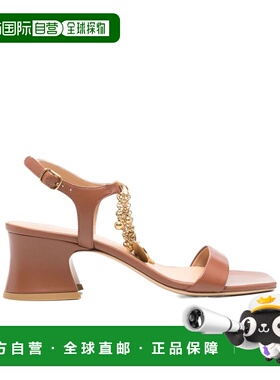 1h可退 香港直邮CHLOÉ 女士凉鞋 CH25A11WRI246 AW2025 棕色 Char