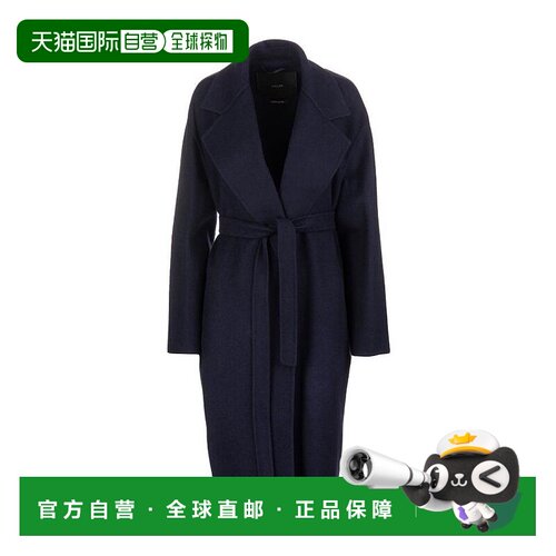 香港直邮Max Mara DOPPIA束腰带大衣 1016100506