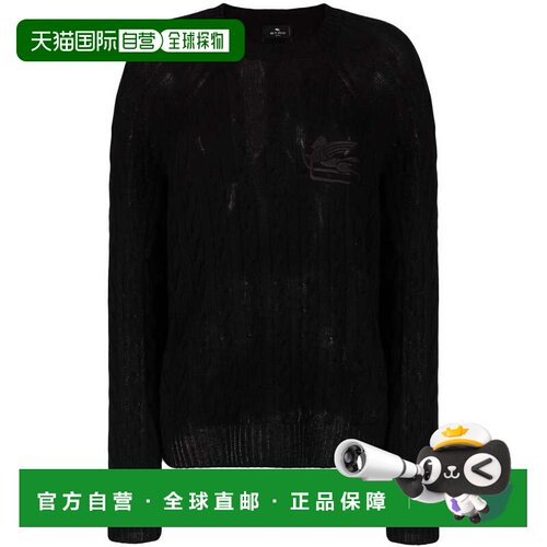 1h可退 香港直邮ETRO 女士针织衫 1279392001 AW2023 黑色 Etro S