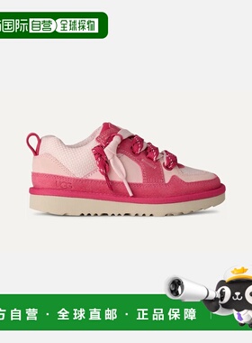 自营欧洲直邮UGG Lo Lowmel儿童粉红色运动鞋
