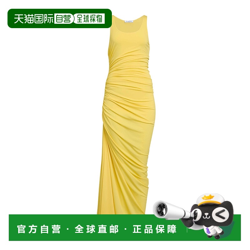 香港直邮Alaia 褶皱连衣裙 AA9R2742J050B