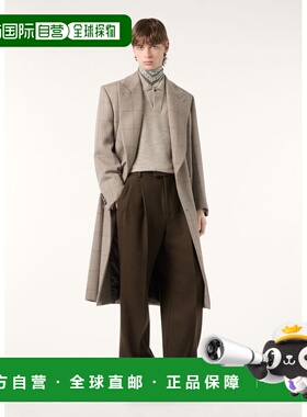 自营欧洲直邮Loro Piana 男士灰色初剪羊毛Polo衫