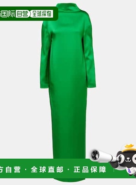 香港直邮Tom Ford 汤姆 福特 女士 Cr&ecirc;pe 缎面礼服连衣裙